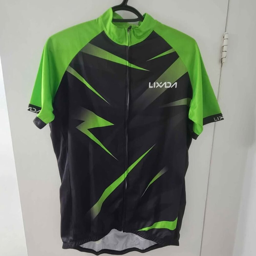 Lixada Men Cycling Jersey Breathable Short Sleeve Bike Shirt Size Large